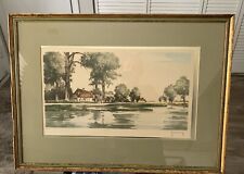 Rare J Hubbeling Lithograph Signed Numbered Custom Framed European Scene picture
