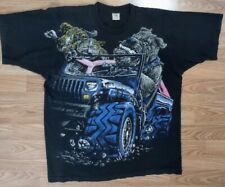 RARE Vtg 90's Bad Dog Trucking Russ Tock Bulldogs All Over Print  Size  X-Large picture