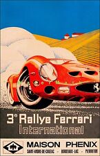 Ferrari International Rallye France Racing Vintage Poster Print Retro Car Art picture