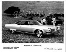 1972 Oldsmobile 98 Ninety Eight Coupe Press Release Photo Classic Car GM picture