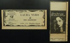 2 LAURA NYRO Newspaper Mini Poster Concert Ads 1969 Troubadour + Whisky A Go Go picture
