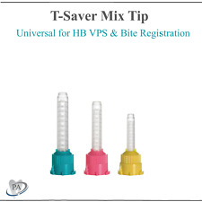 Dental Teal T-Saver Mix Tip 6.5mm. VPS Impression HP MIxing Tips Yelllow Short picture