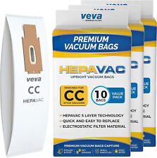 VEVA Premium HEPA Vacuum Bags Style CC Model XL5, XL7, XL21, 2000, 3000 Lot Of 3 picture