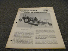 Ford 60' Rotary Hay Cutter 22-111 Assembly Owner Operator Manual User Guide picture
