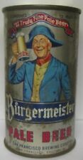 BURGERMEISTER PALE BEER USBC 46-34 ss Flat Top Beer CAN San Francisco CALIFORNIA picture