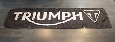 Triumph Motorcycles Banner Flag Big 2x8 feet Biker Garage UK British   picture