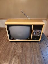 Vintage RCA AT 121T DIAL TV Solid State Television 12 inch B&W 1985 picture