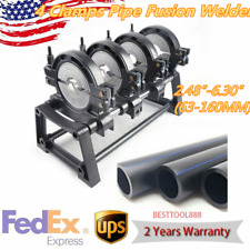 HDPE PP PE Butt Fusion Welding Machine Manual Piping Pipe Fusion Welder 4 Clamps picture