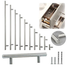 Solid Stainless Steel Brushed Nickel T Bar Kitchen Cabinet Handles Pulls 2