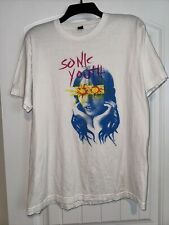 Sonic Youth Rock Band T Shirt White Large  picture