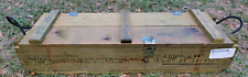 US Military 105mm Howitzer Wooden Ammo Crate picture