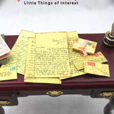 VINTAGE LOVE LETTERS Dollhouse 1:12 Scale Miniature Vintage Victorian Post Mail picture