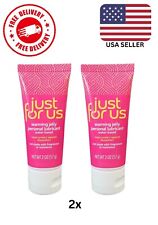 (Lot Of 2) Just For Us Warming Jelly Personal Lubricant Fragrance & Hormone Free picture