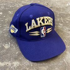 Vintage Los Angeles Lakers NBA Basketball Logo Athletic Spike Wool SnapBack Hat picture