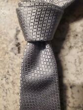 Very Nice CANALI 1934 Silver Italy Mens 100% SILK Necktie Ships Safe NEW picture