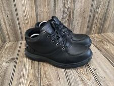 Dunham Waterproof Mens Boots Black Leather 8006BK Comfort Lace Up Size 10 4E picture