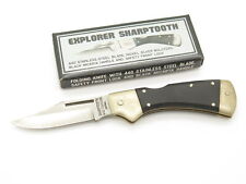 Vtg '80s Explorer Sharptooth Imai Seki Japan Folding Lockback Knife (Unfinished) picture