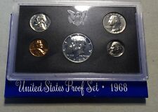 1968 S US Mint Gem Proof Set 5 Coin Complete OGP with 40% Silver Kennedy Coins picture