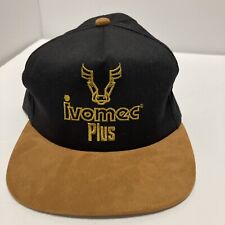 Ivomec Plus SnapBack Truckers Hat Black And Gold/Brown Made In USA picture