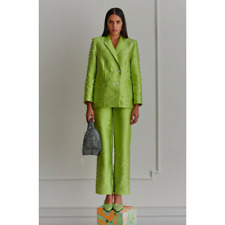 Stine Goya Lime Green Steely Jacket & Cati Pants 1800 Crystal Embellished Twill picture