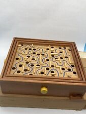 (VTG) Drueke USA Space Maze Game Wooden in Original Box Very Nice Condition picture