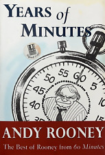 Years of Minutes by Andy Rooney SIGNED 2003 1st Edition & Print 60 Minutes HC DJ picture