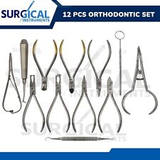 Set of Orthodontic Instruments of 12 pcs - Stainless Steel - German Grade picture
