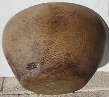 Rare Signed & Dated 1828 Early American Ash Wood Burl Bowl 11 1/2