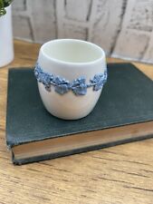 Wedgwood QueensWare  Embossed Lavender & Cream Toothpick Holder / Mini Cup picture