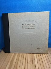 MENDELSON Concerto in E minor (for violin and orchestra) 4 records 1940 patent picture