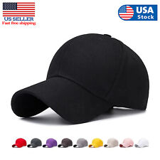 Cotton Baseball Cap Ball Dad Hat Plain Solid Washed Men Women Adjustable VC picture