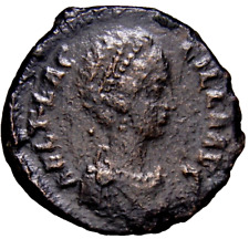 VERY RARE Certified Genuine Roman Coin Empress Aelia Flaccilla Augusta LARGE COA picture