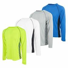Premium Men’s Active Long Sleeve Tees Wicking Athletic UV Ray Protection- 4 Pack picture