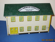 VINTAGE MARX 1950s TIN ARMY TRAINING CENTER BARRACK'S BUILING FOR TOY SOLDIERS picture