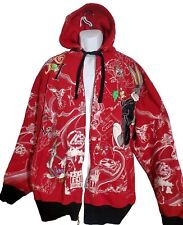 Lot 29 Looney Tunes Men's Jacket Sz XXL Hooded Red Bugs Bunny picture