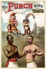 1880s Vintage Style Boxing Pugilism Poster 