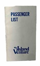 Vintage 1971 Island Venture Cruise Ship Passenger List picture