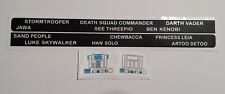 Vintage Star Wars Early Bird Figure Name Replacement Toy Sticker - Easy Peel picture