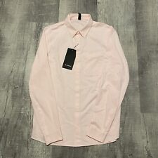Lululemon Commission Long-Sleeve Shirt Men's Strawberry Pink STMI/WHT Dress Work picture