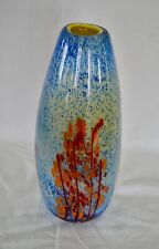 Murano Style Speckled/Confetti Millefiori Decorative Art Glass Vase picture