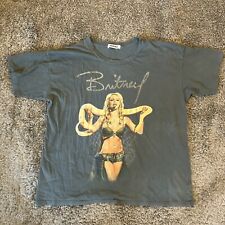 Vintage Britney Spears Daydreamer Live In New York Graphic Tee Gray Medium 2001 picture