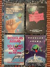 Hitchhiker's Guide to the Galaxy Set, SIGNED First Printing BCE by Douglas Adams picture