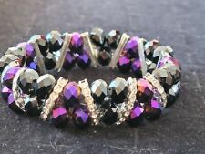 Beautiful Vintage Purple Crystal  & Rhinestone  Bracelet From Mom's Jewelry picture