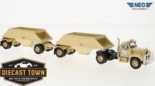 1/64 NEO Scale Models Mack B-61T Beige 1957 NEO64057 Truck and Trailer picture