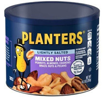 PLANTERS Lightly Salted Mix Nuts, Party Snacks, Plant-Based Protein, 10 Oz Can picture