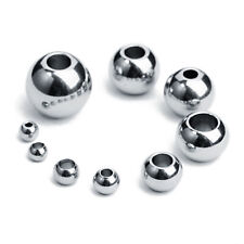 50pcs/lot 3mm 4mm 6mm 8mm 10mm Silver Stainless Steel Round Metal Spacer Beads picture