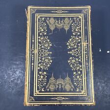 Rare 1869 Antique Leather Bible Family HOFF Holy Bible picture