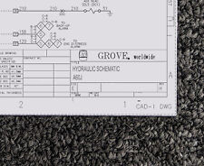 Grove Crane A60J Hydraulic Schematic Manual Diagram picture