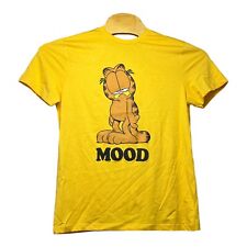 Garfield Men's Graphic Print Cotton Short Sleeve T-shirt Yellow  Size: L picture