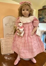 Bisque Artist Doll Pauline’s Limited Edition Dolls “AILEEN W/Bear # 173/950. picture